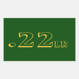 Rectangulaire Sticker Ammo .22lr
