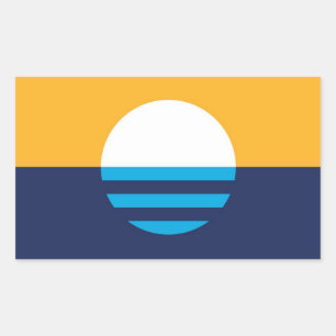 Rectangulaire Sticker Au Drapeau Du Peuple De Milwaukee