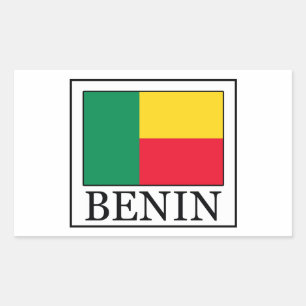 Rectangulaire sticker Bénin