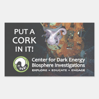 Rectangulaire Sticker C-DEBI - Mettez un CORK dedans