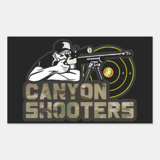 Rectangulaire Sticker Canyon Shooters