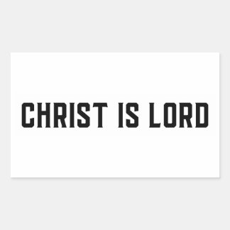 Rectangulaire Sticker - Christ est Seigneur