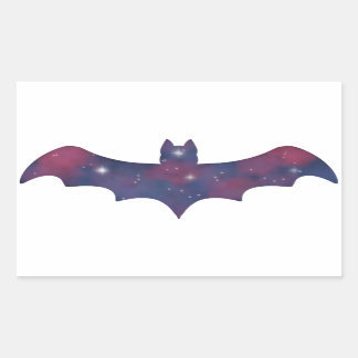 Rectangulaire Sticker Dark Bat Starscape