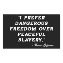 Sticker de citation célèbre Thomas Jefferson