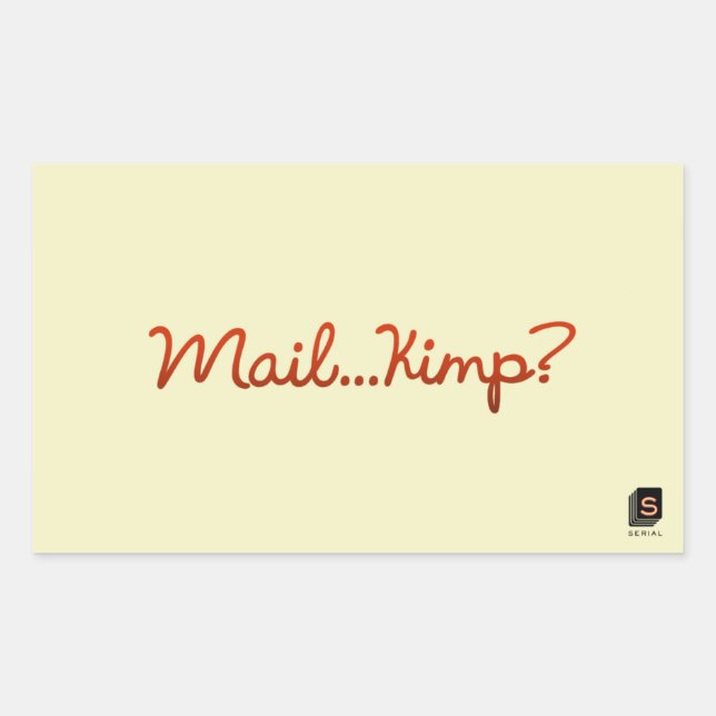 Rectangulaire Sticker de don de podcast série (Devant)