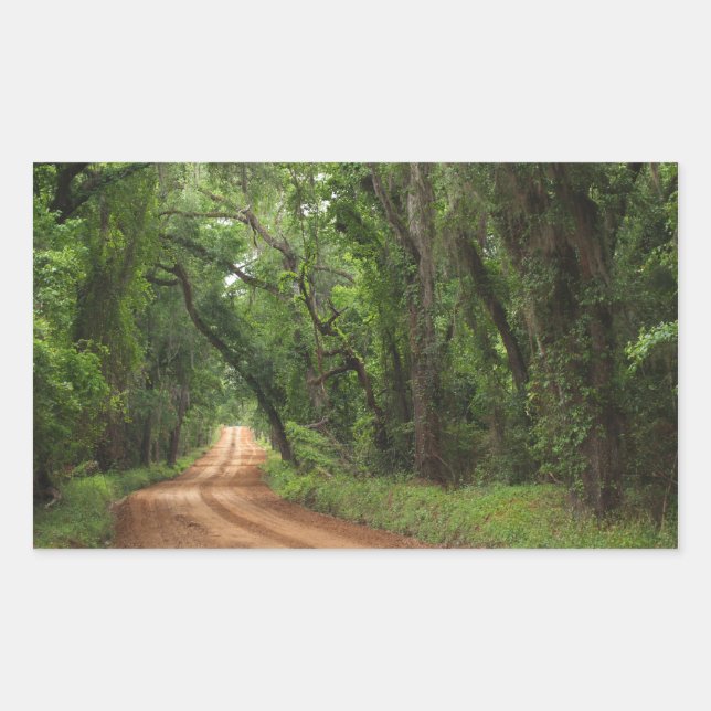 Rectangulaire Sticker de rectangle Arrière - plan de la route du (Devant)