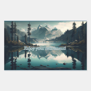 Rectangulaire Sticker de retraite