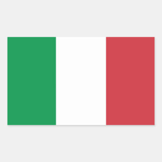 Rectangulaire Sticker "drapeau italien".