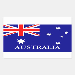 Rectangulaire Sticker du drapeau australien