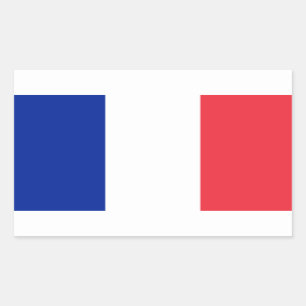 Rectangulaire Sticker du drapeau de France