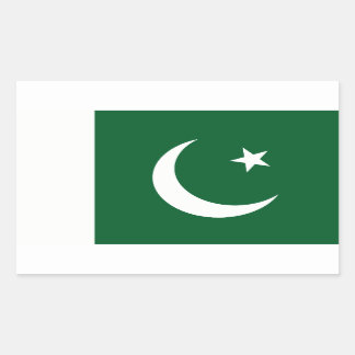 Rectangulaire Sticker du drapeau pakistanais
