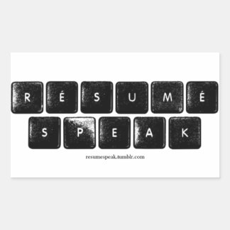 Rectangulaire Sticker du logo ReSpeak