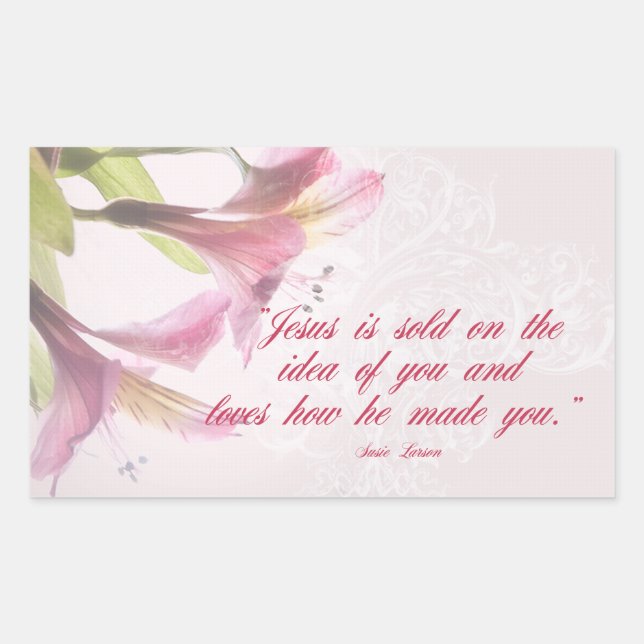 Rectangulaire Sticker Inspiration (Devant)