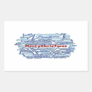 Rectangulaire Sticker Joyeux Noël