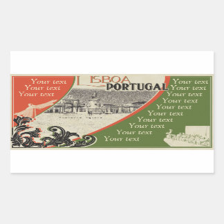 Rectangulaire sticker Lisboa