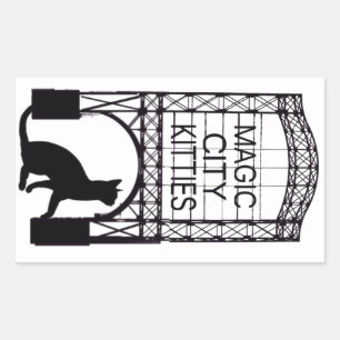 Rectangulaire Sticker Magic City Kitties