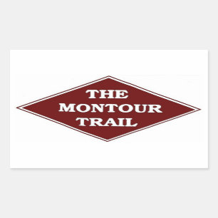 Rectangulaire Sticker Montour Trail