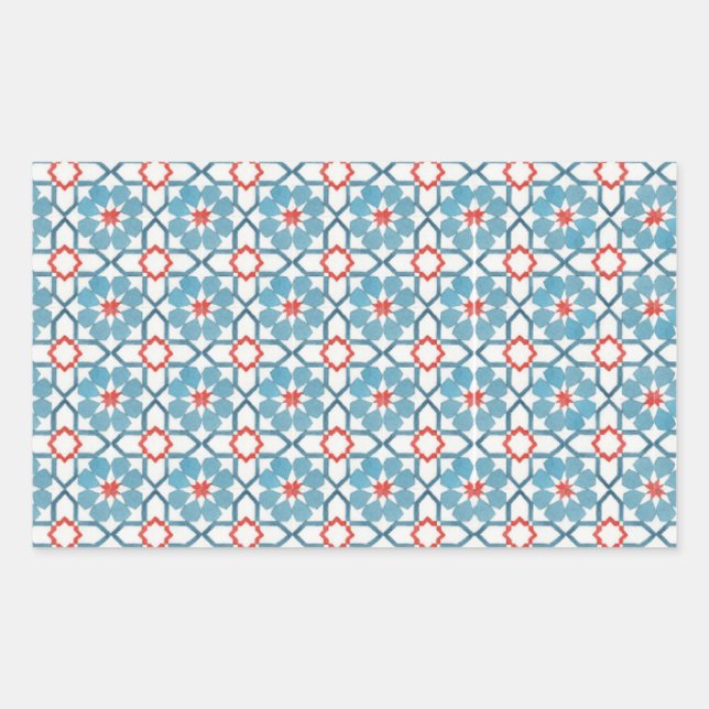 Rectangulaire Sticker Moroccan Zelij*Ceramic (Devant)