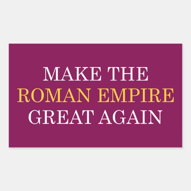 Rectangulaire Sticker MREGA (Devant)