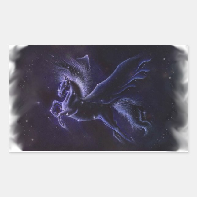 Rectangulaire Sticker Pegasus (Devant)