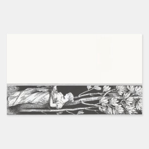 Rectangulaire Sticker plaque