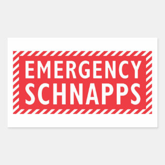 Rectangulaire Sticker pour boîte de secours - Schnapps
