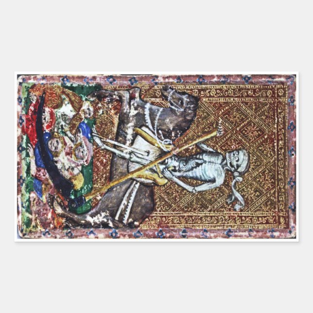 Rectangulaire Sticker pour carte de décès (Devant)