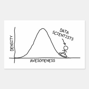 Rectangulaire Sticker pour Data Scientifiques