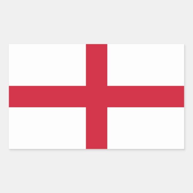 Rectangulaire Sticker pour drapeau anglais (Devant)