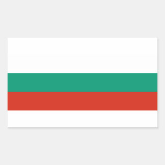 Rectangulaire Sticker pour drapeau bulgare
