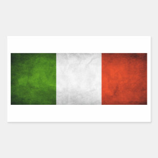 Rectangulaire Sticker pour drapeau italien