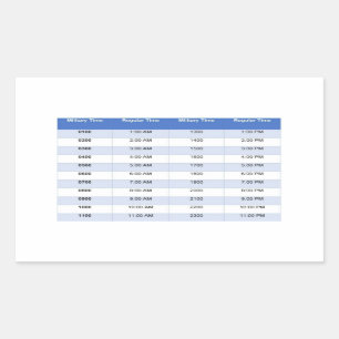 Rectangulaire Sticker pour le temps militaire