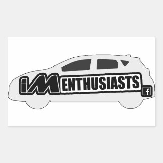 Rectangulaire Sticker pour les amateurs de iM
