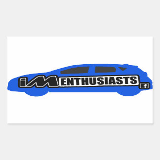 Rectangulaire Sticker pour les amateurs de iM