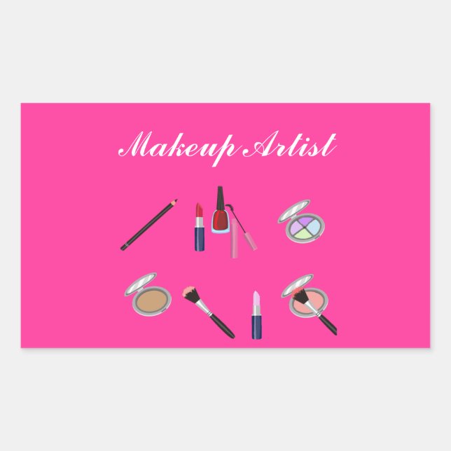 Rectangulaire Sticker pour maquillage (Devant)