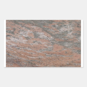 Rectangulaire Sticker Rectangle en marbre rose et gris