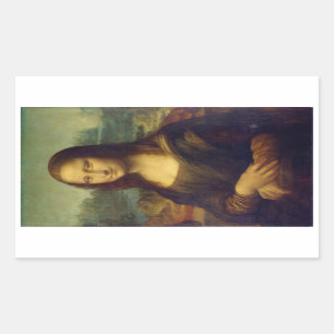 Rectangulaire Sticker Rectangle Mona Lisa