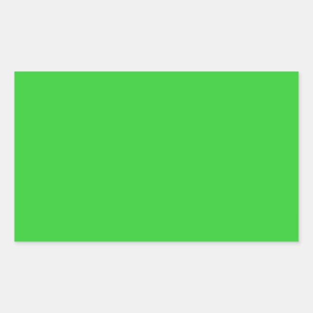 Rectangulaire Sticker Rectangle vert citron (Devant)