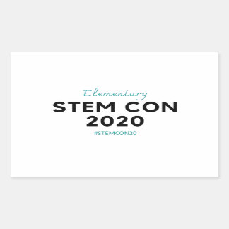 Rectangulaire Sticker STEM CON 2020 3