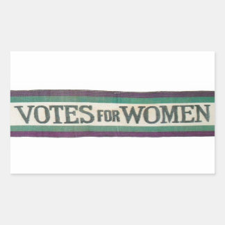 Rectangulaire Sticker Suffragette Votes for Women