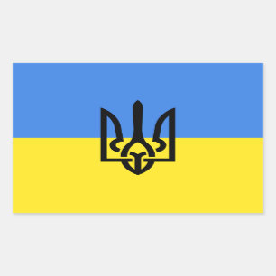 Rectangulaire Sticker Ukraine Manteau Ukrainien