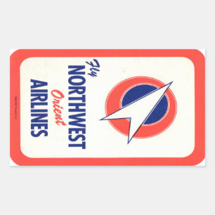 Rectangulaire Sticker vintage Hotel & Travel