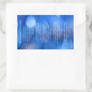 Rectangulaire Traverser la prière© Sticker de carte