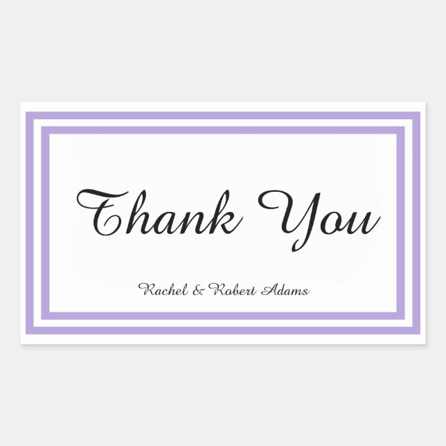 Rectangulaire Trier double lavande - Sticker rectangle (Devant)