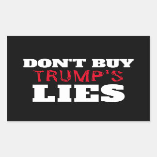 Rectangulaire Trump's Lies Sticker