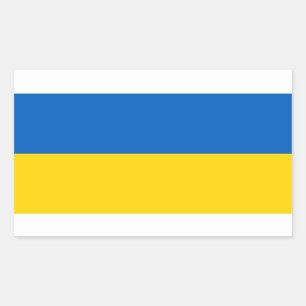 Rectangulaire Ukraine* Sticker pour drapeau