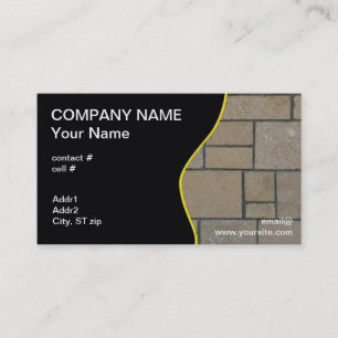 rectangular block pathway business card