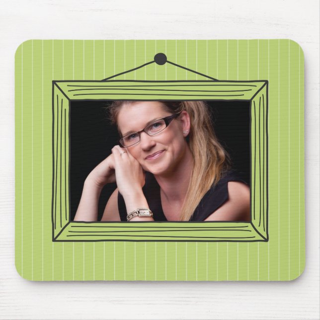 Rectangular handdrawn picture frame mouse pad (Front)