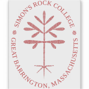 Rectangular Vinyl Red Seal Decal 