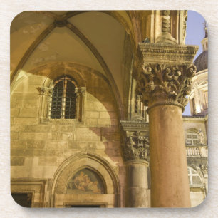 Rector's Palace Arches with Dubrovnik Cathedral Coaster